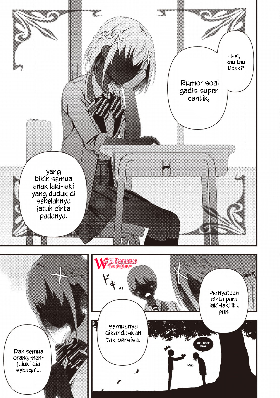 The Cute Girl Sitting Next to Me Is Trying to Make Me Fall in Love With Her as a Way to Ridicule Me, but the Tables Were Turned on Her Before She Knew It Chapter 01 Gambar 2